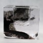 Kosta Boda Brick Candle Holde Crystal  Black Glass Swedish Scandinavian Design