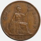VF 1945 UK United Kingdom GB Great Britain coin 1 Penny - George VI