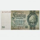 50 Reichsmark 1933, Germany banknote, bill Reichsbanknote