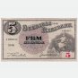 1948 Sweden 5 Kronor banknote P33ae - King Gustav V