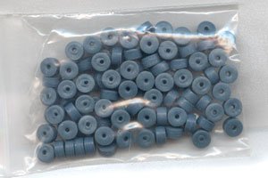 Polymer Clay Heishi, Dark Blue