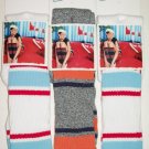 3 Hanes stripe knee high womens socks size 5-9