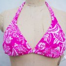 Radio Fiji rose halter padded bikini top swimsuit size L