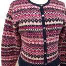 Eagles Eye knit crew cardigan sweater size L