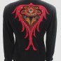 Saxton Hall vintage mandarin collar velvet jacket size 8