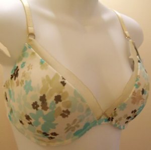 Elle Macpherson PUSH UP ribbon trim padded underwire BRA size 34D