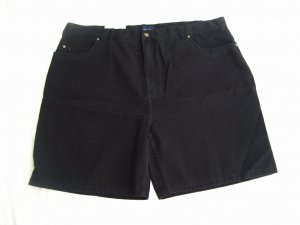 Harbor Bay loose fit black big mens shorts size 48