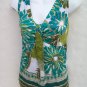Ann Taylor pleated shoulders shell tank top size 4