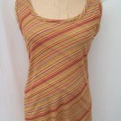 Sweet Pea striped nylon mesh shell tunic tank top size 2XL XX