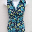 Ann Taylor fitted sleeveless shell shirt top size 2