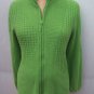 Coldwater Creek patch mock knit zip cardigan sweater size XL 18