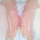 mademoiselle ruffled hem cover up babydoll robe size 4