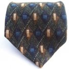 CARLO PALAZZI Couture green 100% silk mens necktie tie
