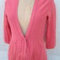 J.Jill V neck 3/4 sleeve silk blend cardigan sweater jacket size M