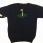 Ballinger gold crew golfer golf player navy mens sweater size S