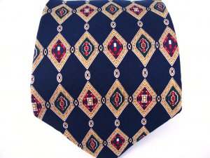 Tommy Hilfiger blue Italy 100% Silk mens neck Tie