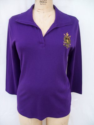 Ralph Lauren embroidered crest sweater size XL