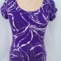 Banana Republic stretch shirring neck top size S