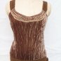 BCBG Max Azria velour tie on the side tank top size M
