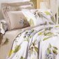 4-pc Comfortable Light Apricot Colored Cotton Duvet Cover Bedding Set