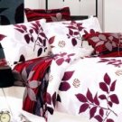 4-pc White Cotton Duvet Cover Bedding Set