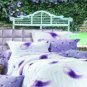 4-pc Violet Floral Colored Cotton Duvet Cover Bedding Set
