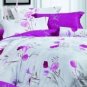 4-pc Rose Floral Colored Cotton Duvet Cover Bedding Set