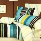 4-pc Beautiful Yellow Cotton Floral Reactive Print Duvet Cover Bedding Set