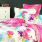 4-pc Comfortable Pink Floral Cotton Duvet Cover