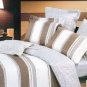 4-pc Beautiful Brown And White Cotton Floral Reactive Print Duvet Cover