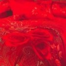 4-pc Fabulous Red Cotton Duvet Cover