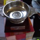 "Art Pewter Silver" Quaich Cup and stand