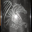 Black Dragon Glass Etching