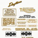 1964-69: Triumph Daytona Super Sports Decals - Daytona T100SS Restorers Decals