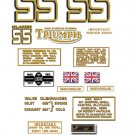1971:Triumph T25SS Blazer SS Decals- Triumph T25SS Restorers Decals