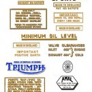 TR6C: 1959-63 -DECAL SET- Triumph Trophy Sports