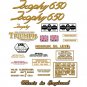 Triumph Trophy Decals: 1964-67: TR6 TR6R DecalSet