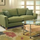 Flowered green Center Rug