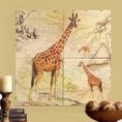 Patchwork Giraffe Mural