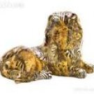 Patchwork Animal-Print Lion Figure