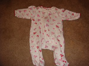 Faded Glory Candy Cane Body Suit