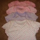 4 pack Faded Glory Onesies Size: NB