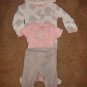 4 piece Carters Moo Cow set. Size: NB