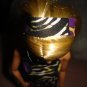 Purple & black African print long skirt, top, headband set - ed105