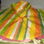 Circular skirt dress in bright print for Barbie - ed12