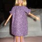 Easy on purple & lavender peasant zig zag print dress for Barbie Dolls - ed91