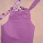Medium REVERSABLE pet dress in purple with red lady bugs - dd04