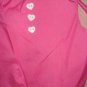 Large REVERSABLE Pet dress in pink skull print with sparkles - dd05