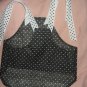 X-Small size pet dress with black & white polka dots- dd03