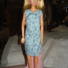 Modest lite blue paisley dress for Barbie Dolls - ed98